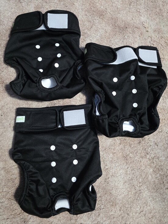 wegreeco Other - Washable Female DOG Diapers Black Reusable & adjustable New Without Tag